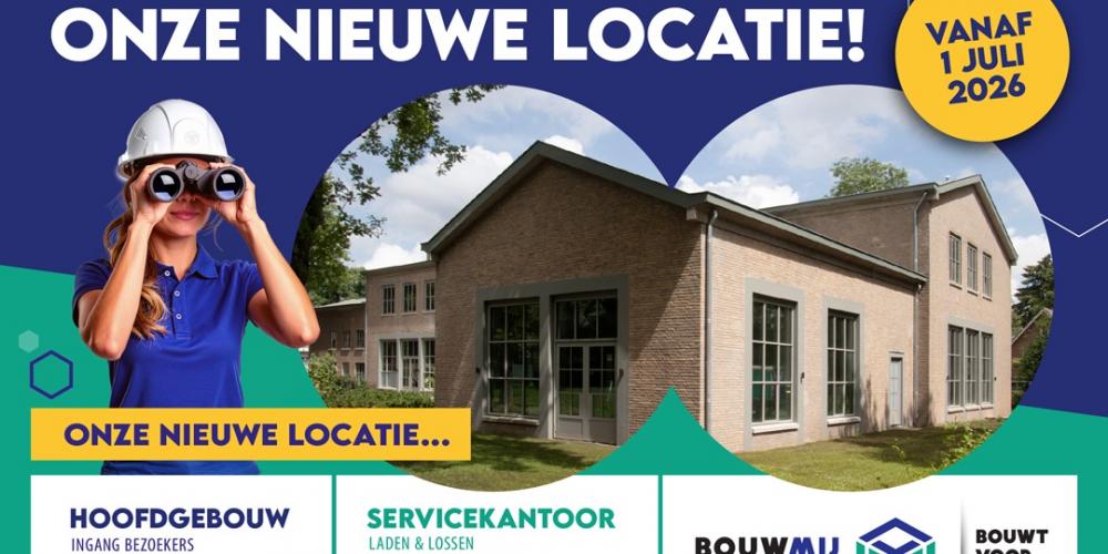 Wij kijken uit naar onze nieuwe locatie!