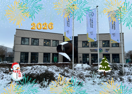 Donkerblauw Sterren Nieuwjaar Kaart.png