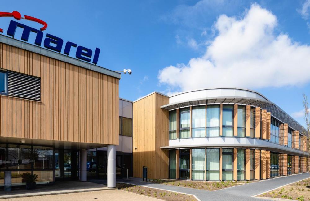 Uitbreiding productiehal en nieuwbouw kantoor marel