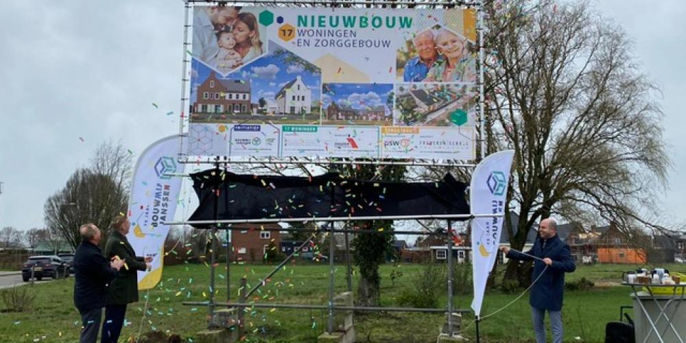 Onthulling bouwdoek Sevenum