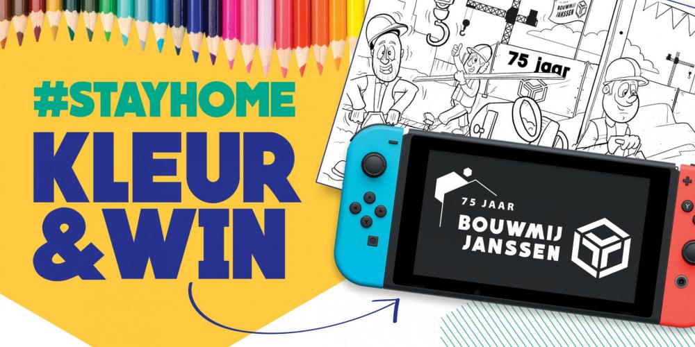 #Stayhome kleur & win